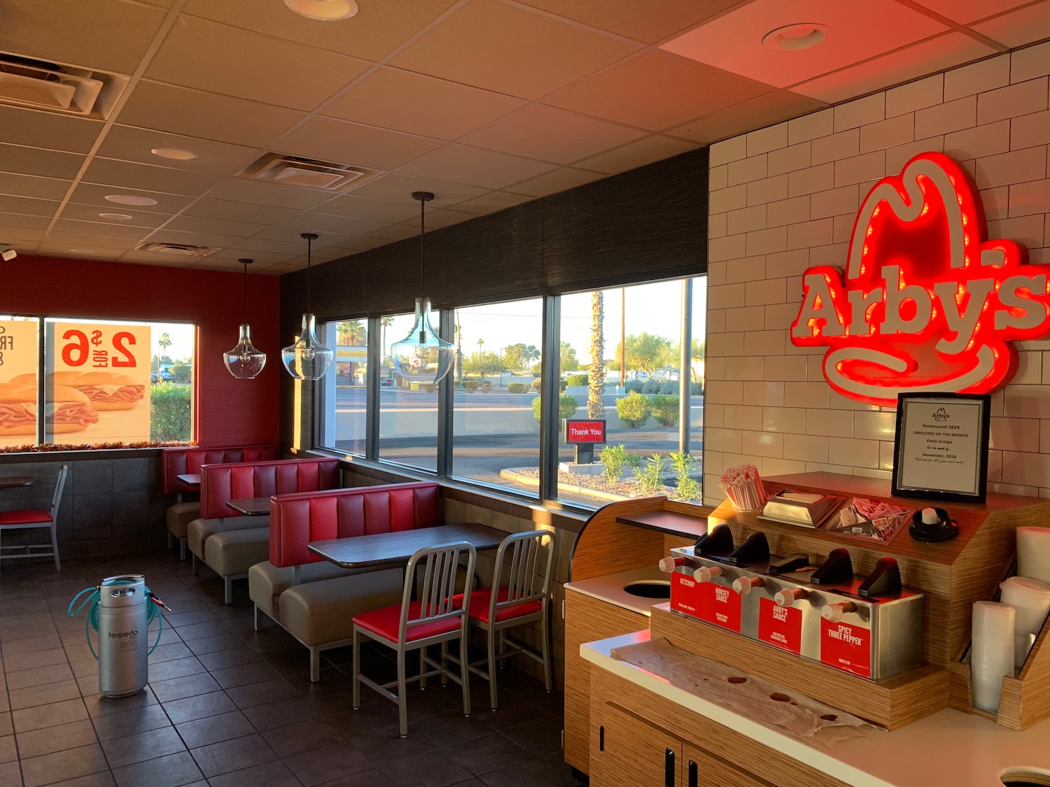 Arbys commercial inner window tinting mesa az
