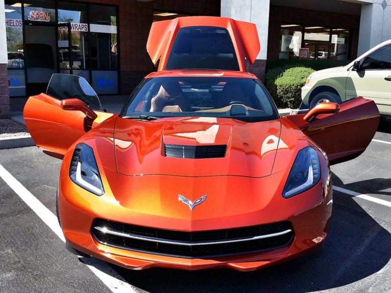 Chevy Covette Ceramic Window Tinting Mesa