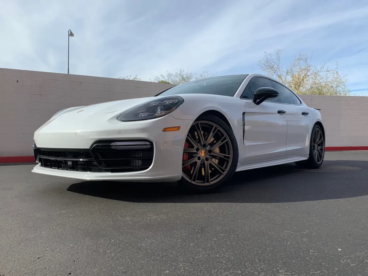 White Porche with Clear Bra in Phoenix AZ